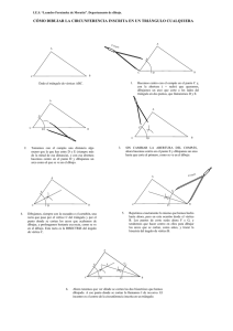 Cómo dibujar la circunferencia inscrita en un triángulo.cdr