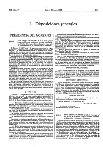 ` I. Disposiciones generales ¿