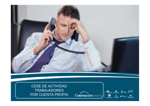 CESE DE ACTIVIDAD