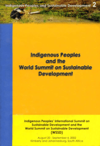 Indigenous Peoples and the World Summit on