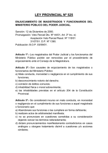 ley provincial nº 525 - Poder Judicial de Tierra del Fuego