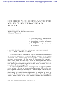 los instrumentos de control parlamentario de la ley de