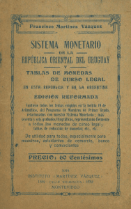 Sistema Monetario de la República Oriental del Uruguay y Tablas