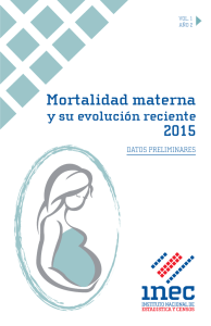 mortalidad materna.indd - Instituto Nacional de Estadística y Censos