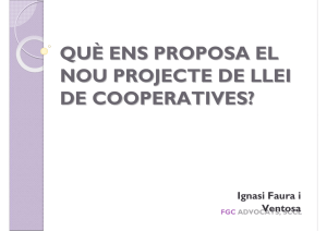 què ens proposa el nou projecte de llei de cooperatives?