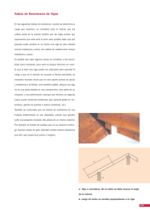 Tablas de Resistencia de Vigas