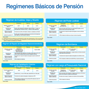 Regímenes Básicos de Pensión