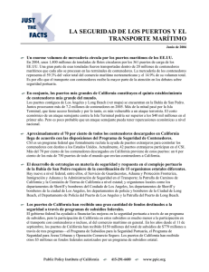 la seguridad de los puertos y el transporte marítimo