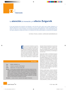 La atención, la innovación y el efecto Zeigarnik