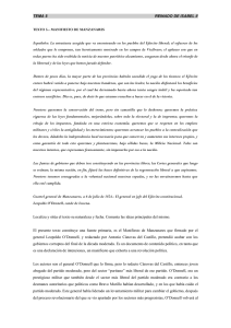 Comentario de Texto: El Manifiesto de Manzanares