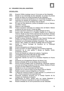14 a.2 eduardo chillida juantegui. cronología. 1924 30/42 1943