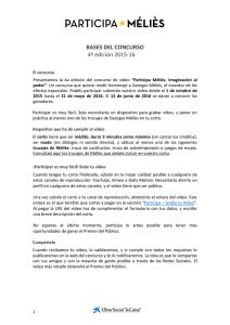 BASES DEL CONCURSO 4ª edición 2015-16