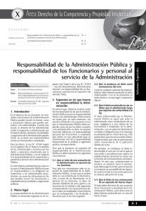 Responsabilidad de la Administración Pública y responsabilidad de