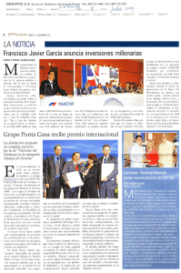 Grupo Punta Cana recibe premio intenacional