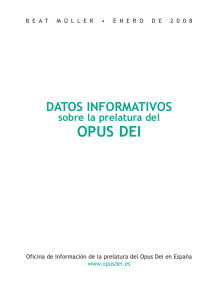 Datos informativos sobre el Opus Dei