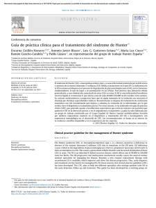 Guıa de pra´ ctica clınica para el tratamiento del sındrome de Hunter