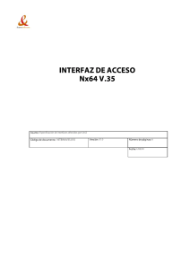 INTERFAZ DE ACCESO Nx64 V.35