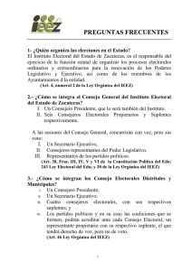 PREGUNTAS FRECUENTES - Instituto Electoral del Estado de