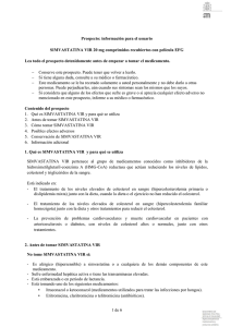 Prospecto - Agencia Española de Medicamentos y Productos