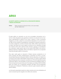AR03a - Instituto Nacional para la Evaluación de la Educación