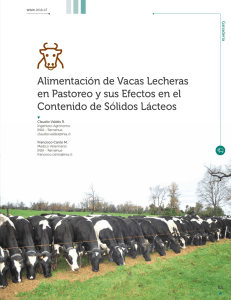 Alimentación de Vacas Lecheras en Pastoreo y sus Efectos en