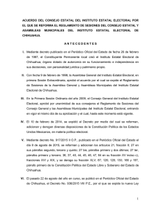 Reglamento de sesiones - Instituto Estatal Electoral de Chihuahua