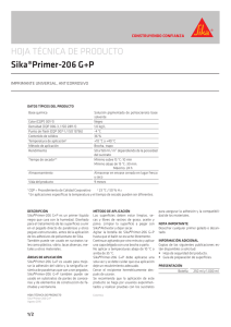 HOJA TÉCNICA DE PRODUCTO Sika®Primer