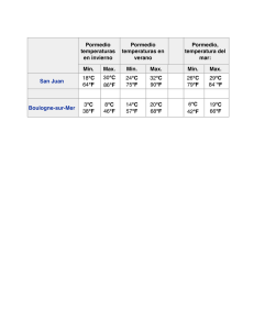 Comparación de temperaturas de invierno entre San Juan