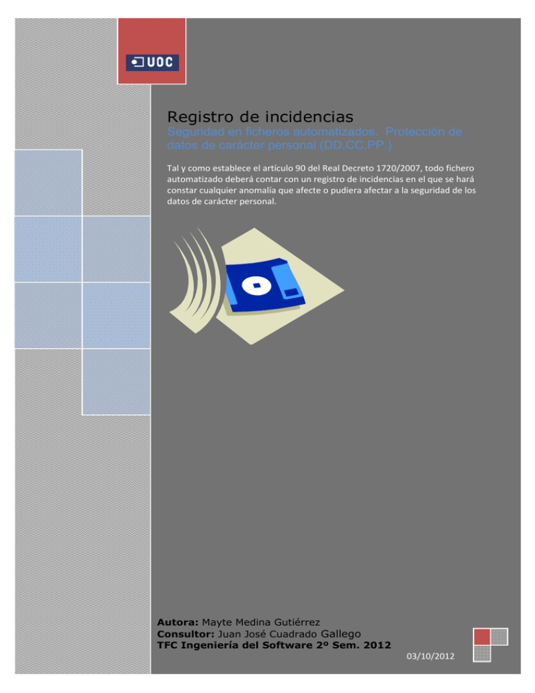 Registro De Incidencias