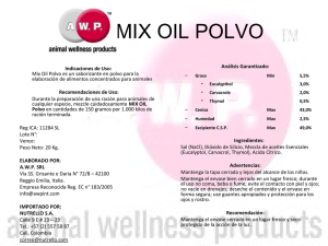mix oil polvo