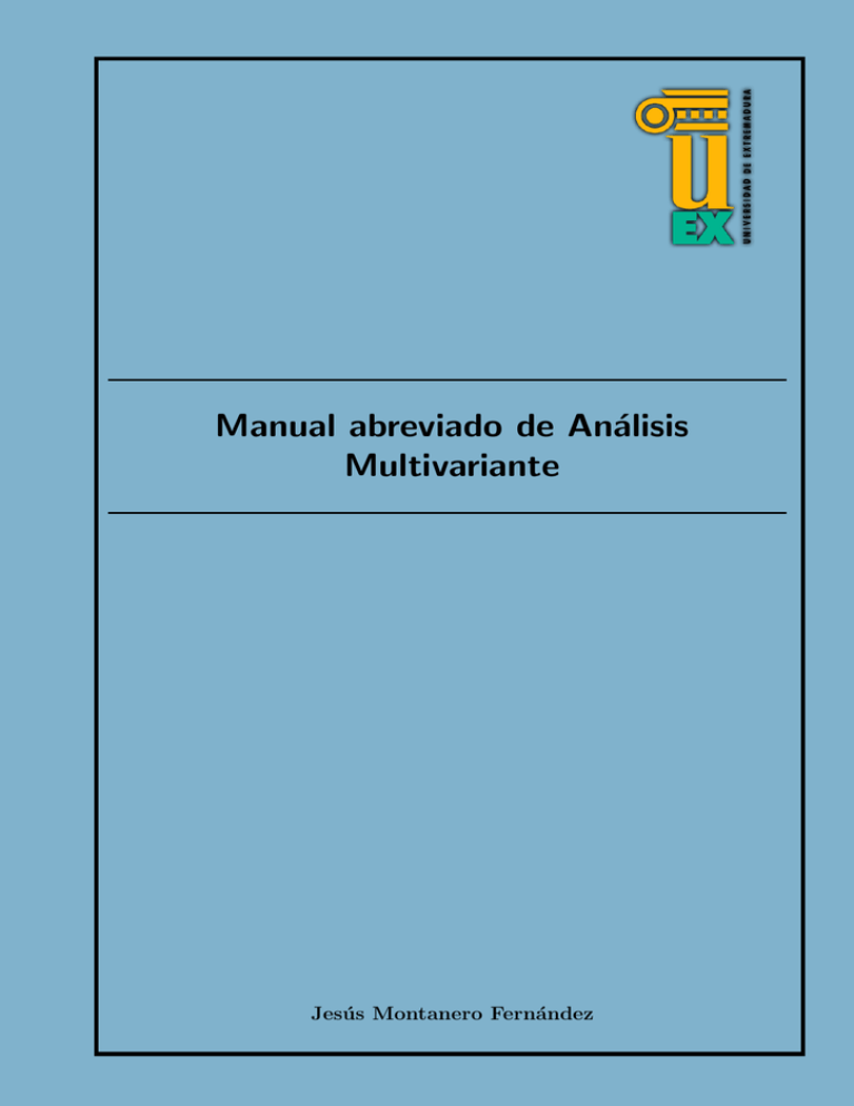 Manual Abreviado De Análisis Multivariante 5284