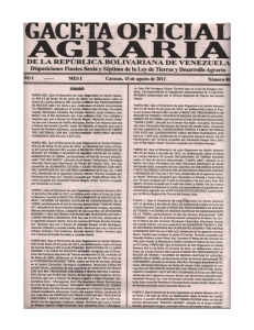 Page 1 Page 2 GACETA ÜFICIALAGILARLA LIL`. LA REPÚBLICA