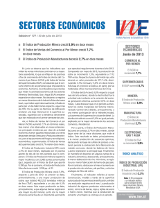 SECTORES ECONÓMICOS - Instituto Nacional de Estadísticas