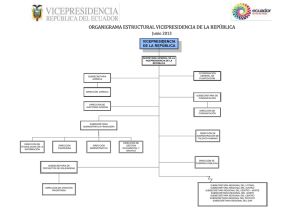 organigrama estructural vicepresidencia de la república