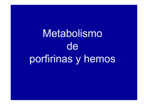 Metabolismo de porfirinas y hemos