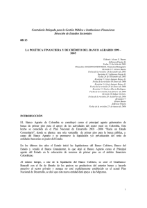 la política financiera y de crédito del banco agrario-con…