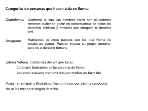 Diapositiva 1 - Derecho Romano I