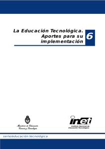 La Educación Tecnológica - Instituto de Formación Docente