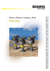 60 kg a 80 kg Pisones vibrantes 4 tiempos y diesel 60 kg a 80 kg