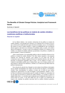 The Benefits of Climate Change Policies: Analytical and