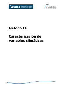 Caracterización de variables climáticas