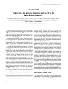 El proyecto del genoma humano: perspectivas - E-journal
