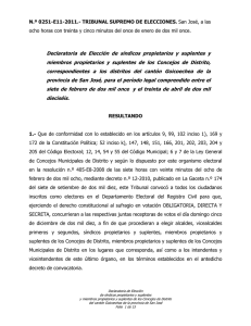 0251-E11-2011 (Declaratoria Síndicos y Concejales Goicoechea)