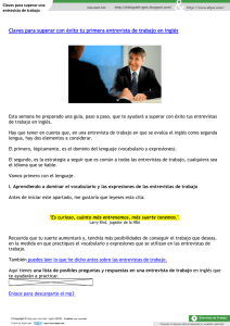 Claves para superar con éxito tu primera entrevista de trabajo en