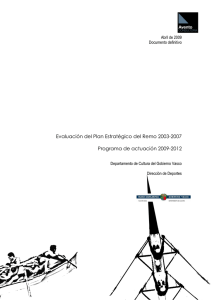 Evaluación del Plan Estratégico del Remo 2003