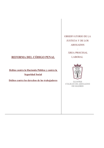 reforma del código penal - Ilustre Colegio de Abogados de Madrid