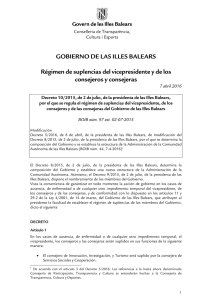 Decreto 10/2015 - Régimen de Suplencias