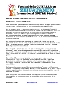 FESTIVAL INTERNACIONAL DE LA GUITARRA EN ZIHUATANEJO