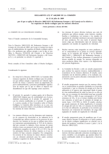 Reglamento (CE) no 640/2009 de la Comisión, de 22 de julio de