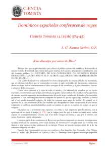Dominicos españoles confesores de reyes